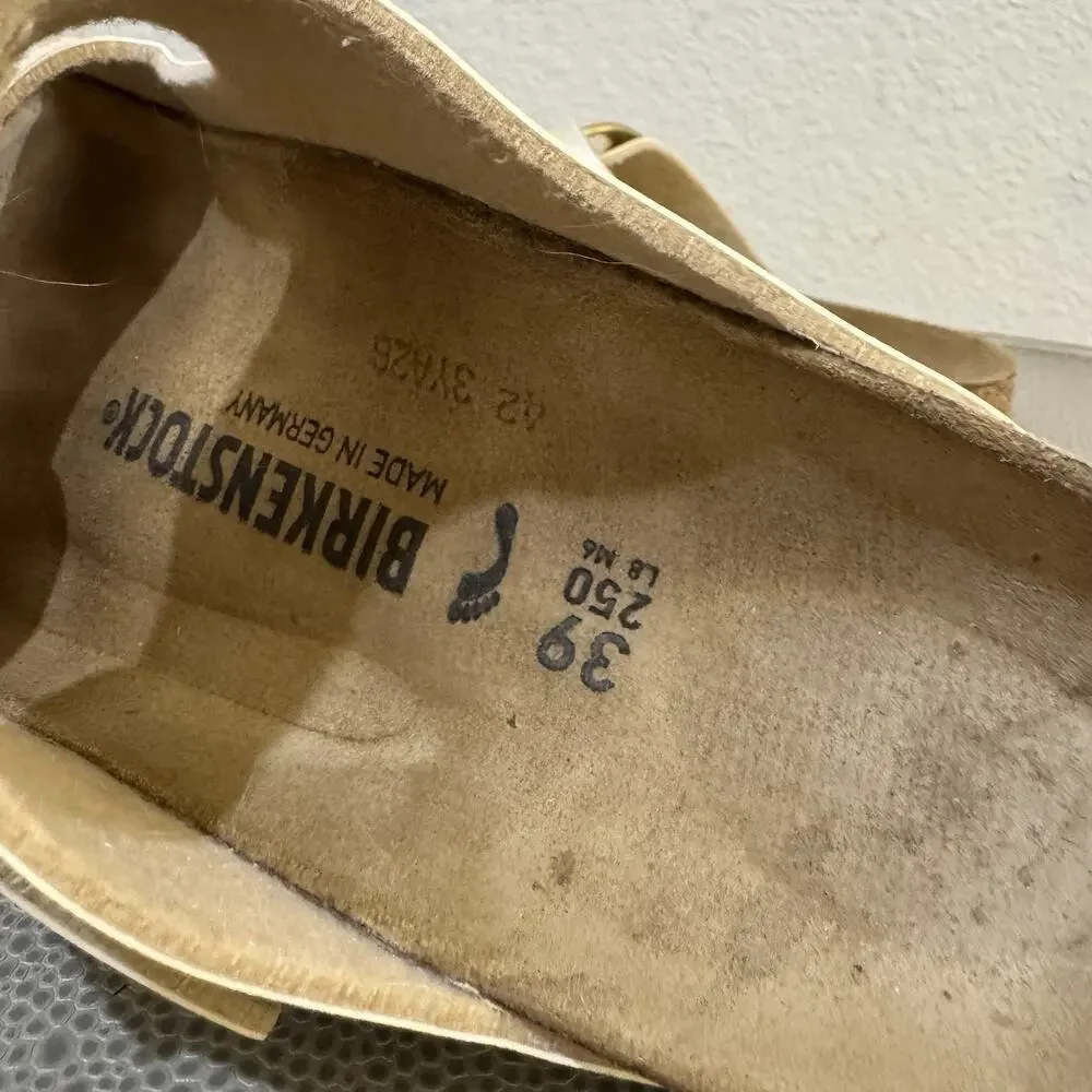 Birkenstock Arizona Big Buckle BF Graceful Pearl White Sandals Slide 39 / US 8 N